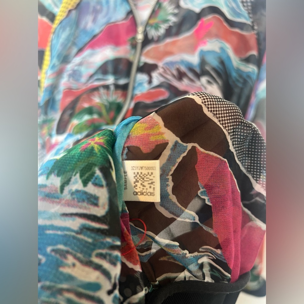 Adidas Originals x Farm Rio Venice Beach Tropical Mesh Bomber‎ SAMPLE Ed Rare - Picture 7 of 16